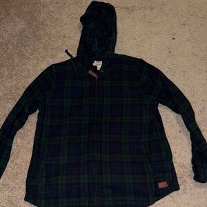 L.L.Bean Zip Flannel